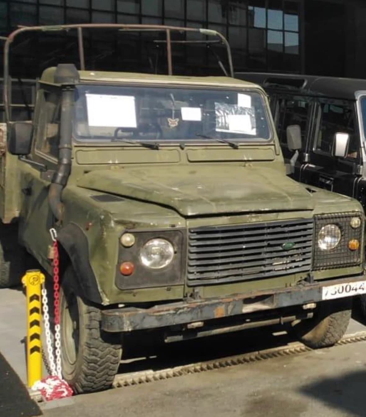 Unrestored Defender donor vehicle before its Altera rebuild